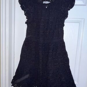 Vineyard Vines Black Lace Midi Dress